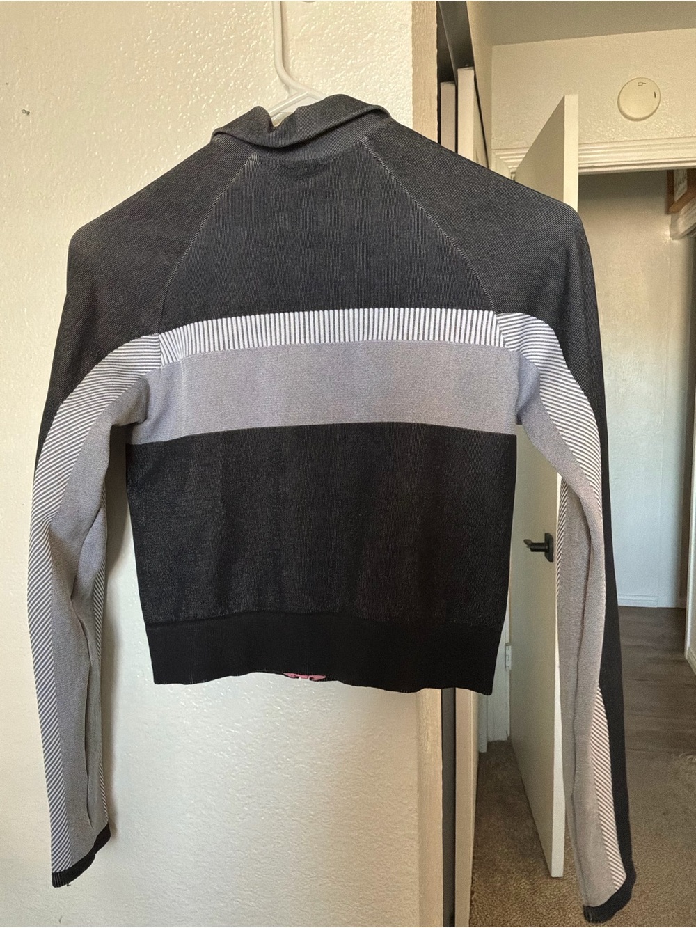Fabletics Cropped Colorblock Zip-Up Track Jacket - Size Small - Picture 2 of 2